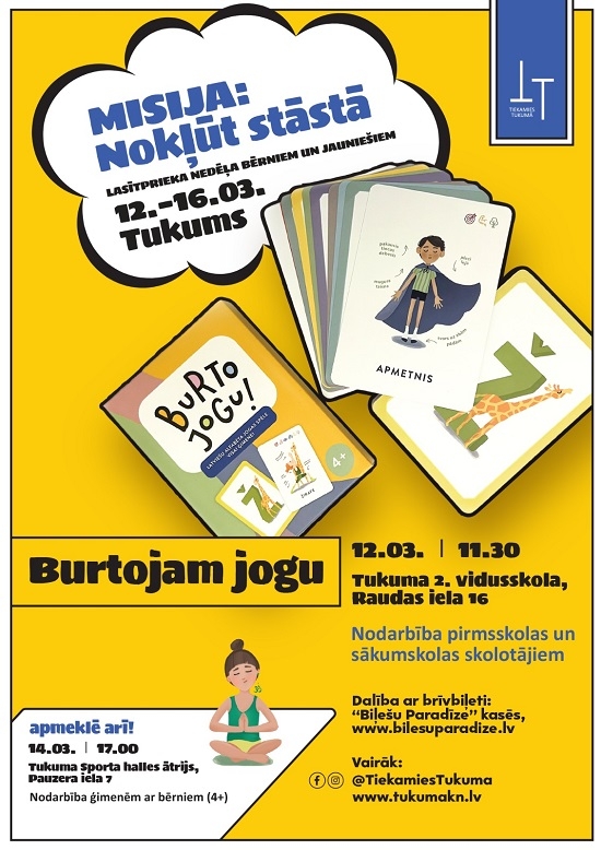Lasītpriekas nedēļas bērniem un jauniešiem afiša.
