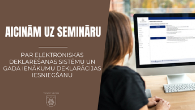 Aicinājums piedalīties seminārā.